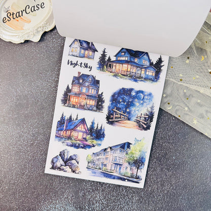 Starry Nights Fantasy Stickers Book