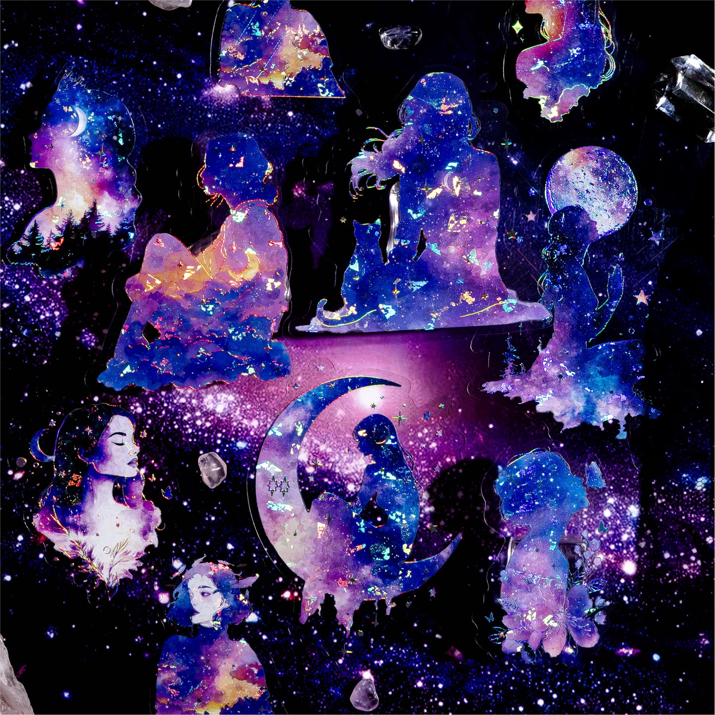 Starry Sky Secret Domain Sticker 20pcs