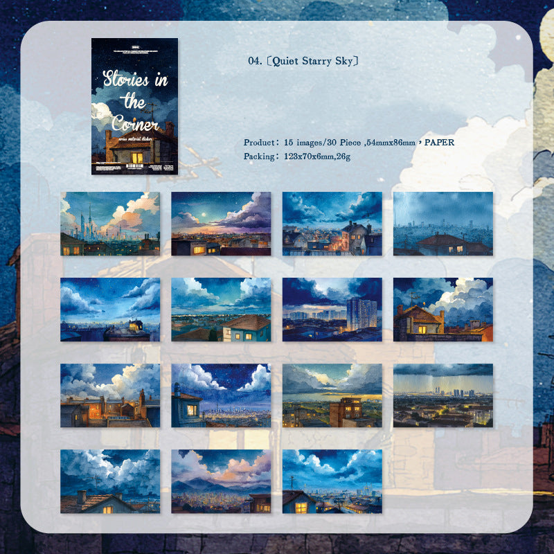 Story In The Corner Paper 30pcs