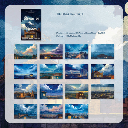 Story In The Corner Paper 30pcs