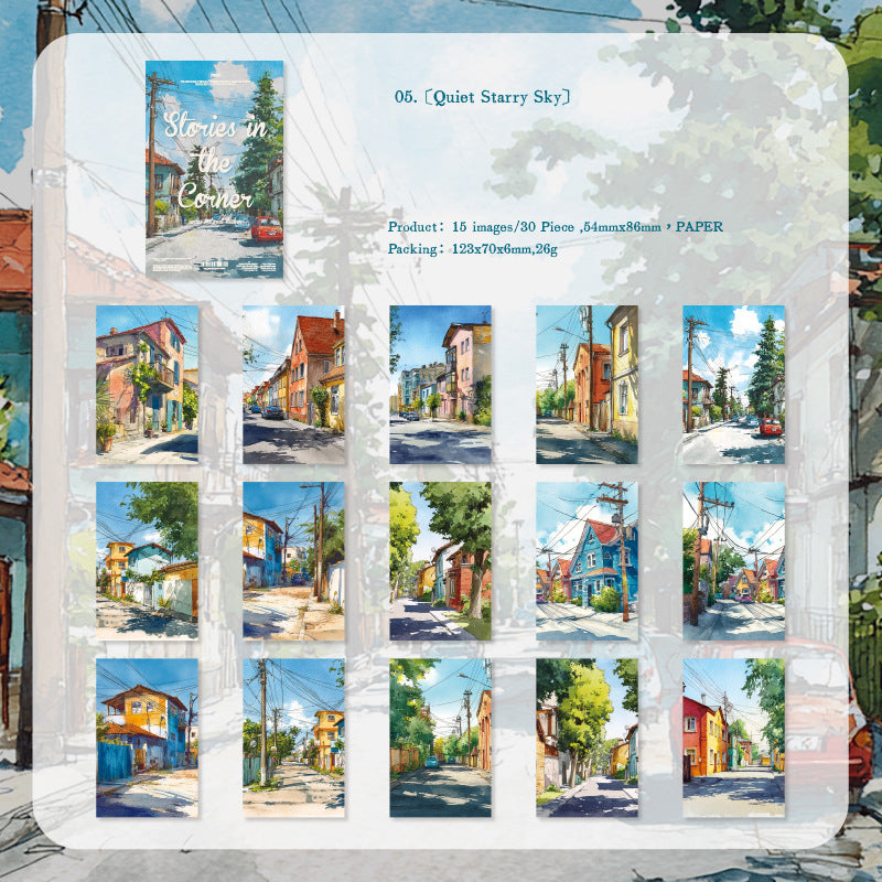 Story In The Corner Paper 30pcs