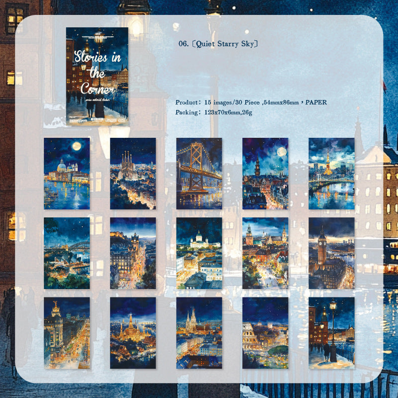 Story In The Corner Paper 30pcs