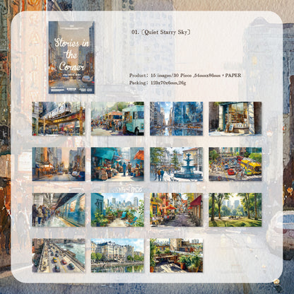 Story In The Corner Paper 30pcs