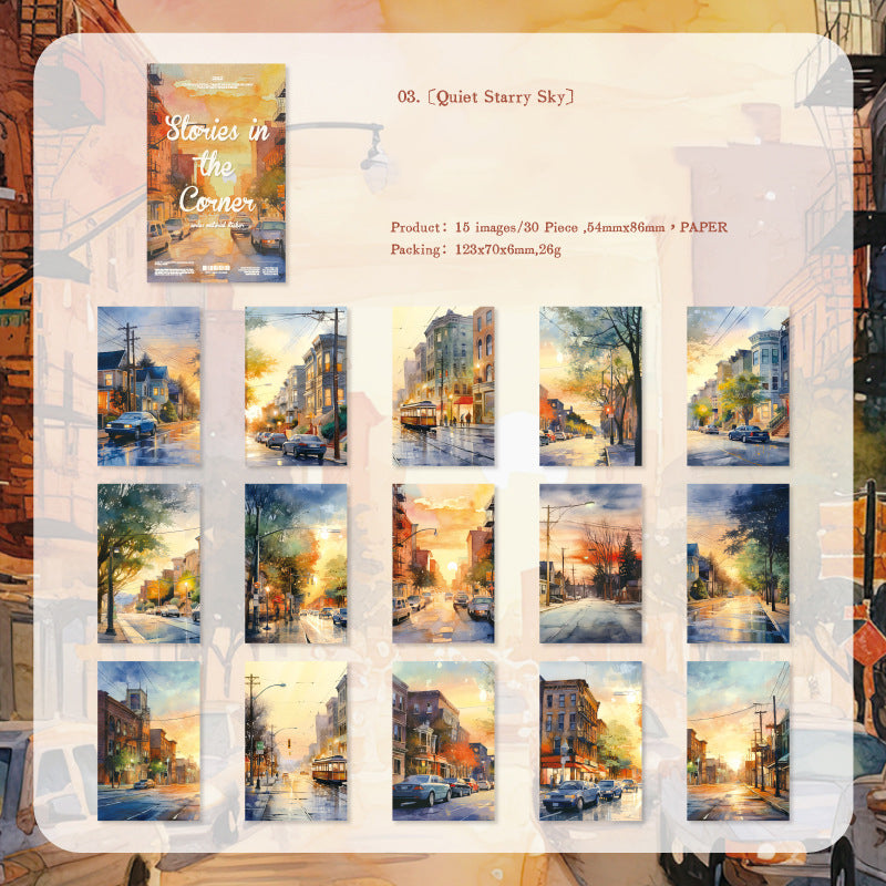 Story In The Corner Paper 30pcs