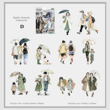 Strolling Shadows Sticker 20pcs