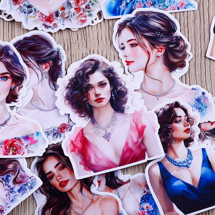 Summer Girl Stickers 18pcs