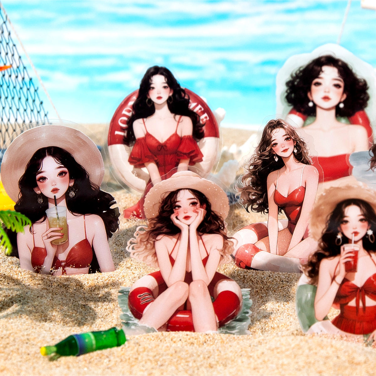 Summer Sea Breeze Sticker 20pcs