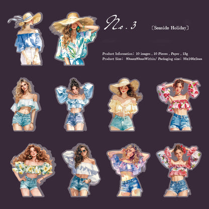 Summer Sea Breeze Sticker 20pcs
