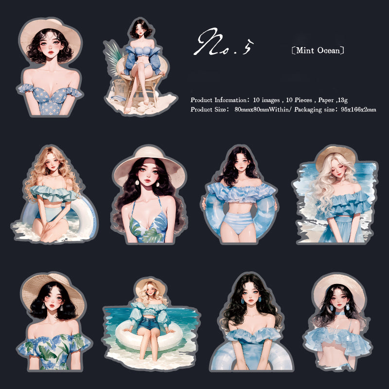 Summer Sea Breeze Sticker 20pcs