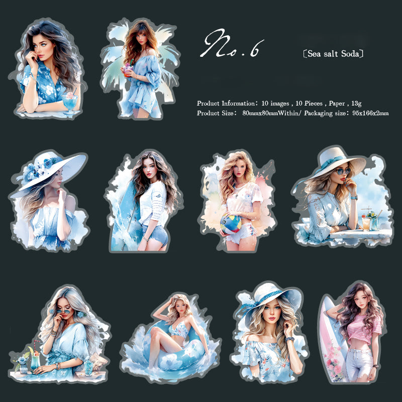 Summer Sea Breeze Sticker 20pcs