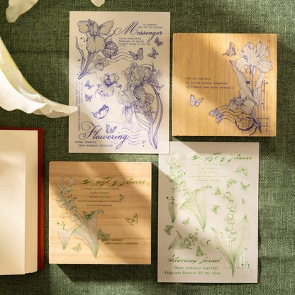 Sunny Garden Rub-on Sticker 3pcs