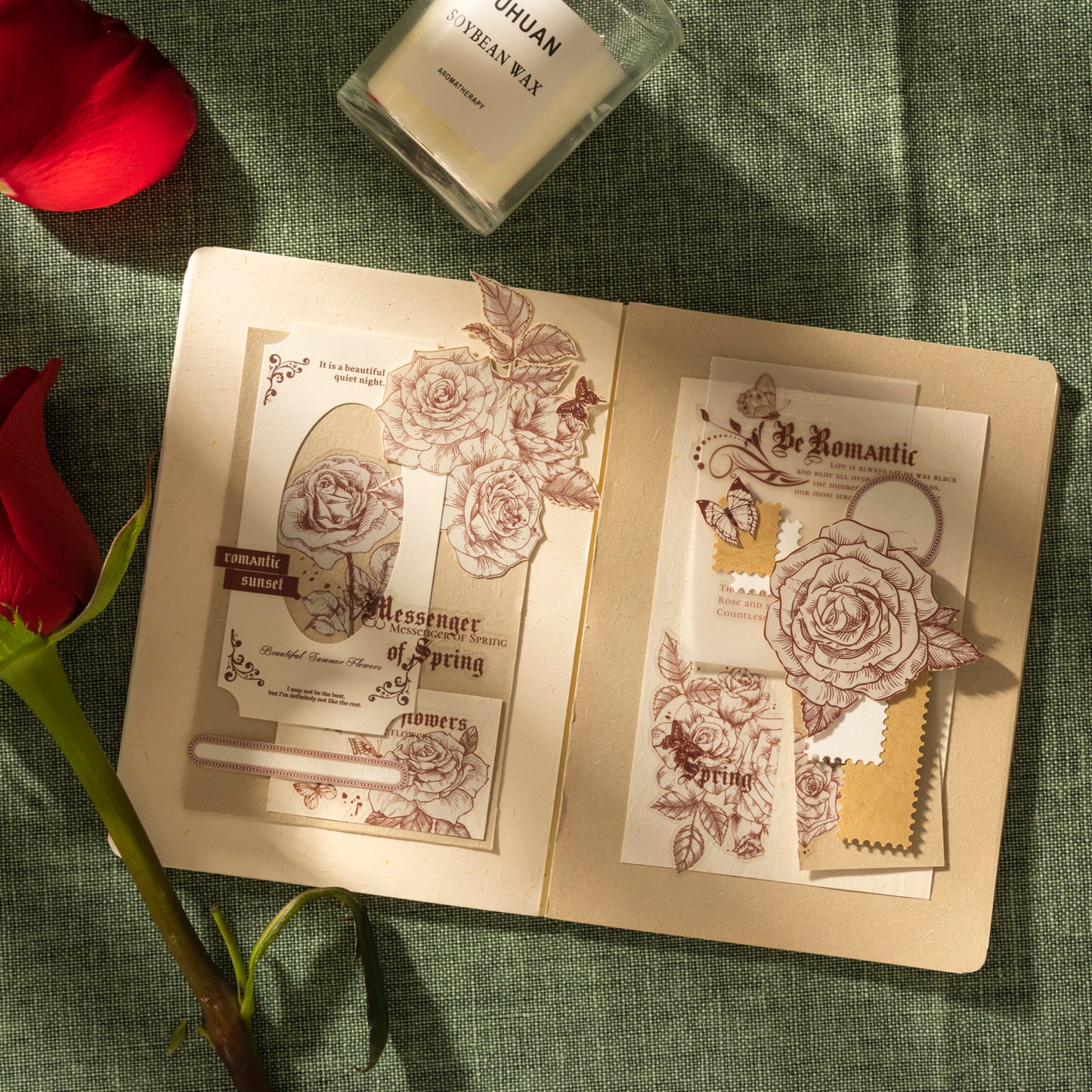 Sunny Garden Rub-on Sticker 3pcs