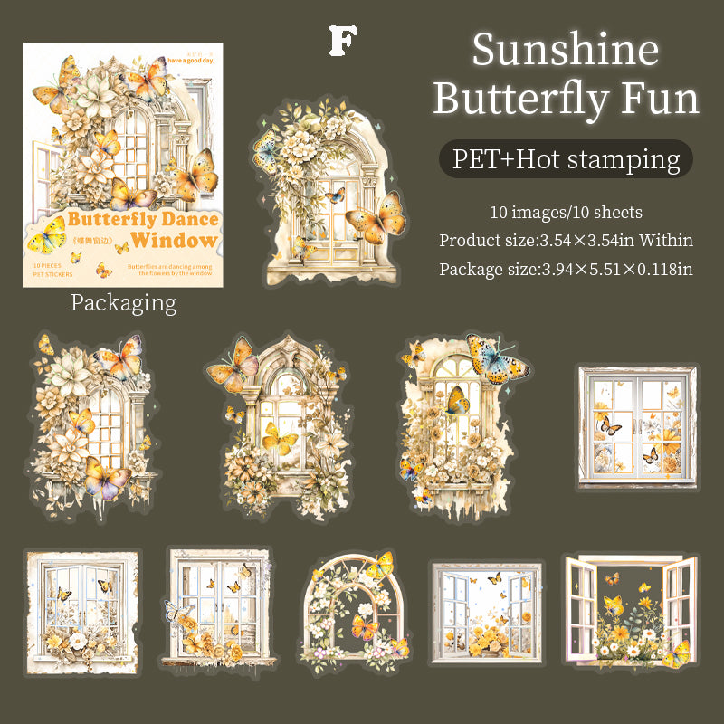Butterfly Dancing Window Sticker 10pcs