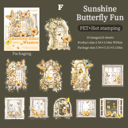 Butterfly Dancing Window Sticker 10pcs