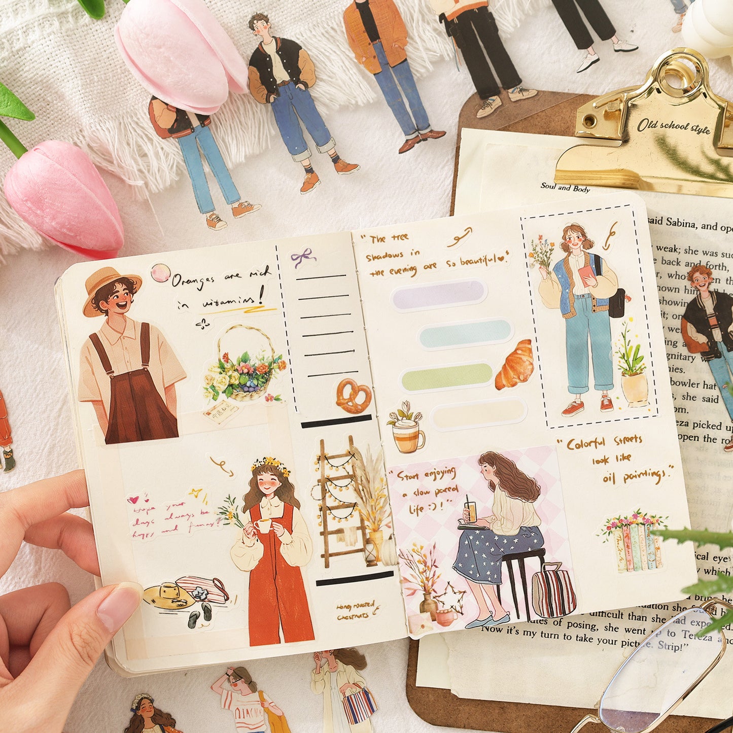 Sweet Oxygen Diary Sticker Book 20pcs