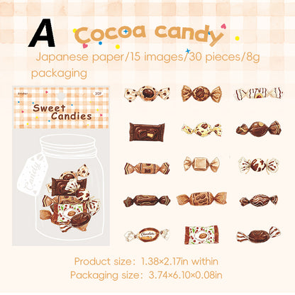 Sweet candy  Sticker 30pcs