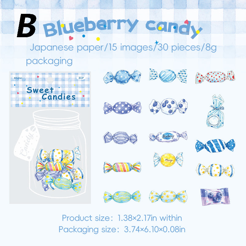 Sweet candy  Sticker 30pcs