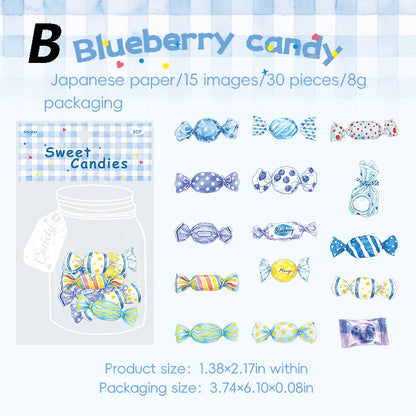 Sweet candy  Sticker 30pcs