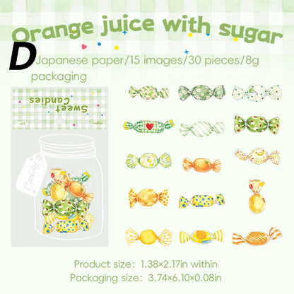 Sweet candy  Sticker 30pcs