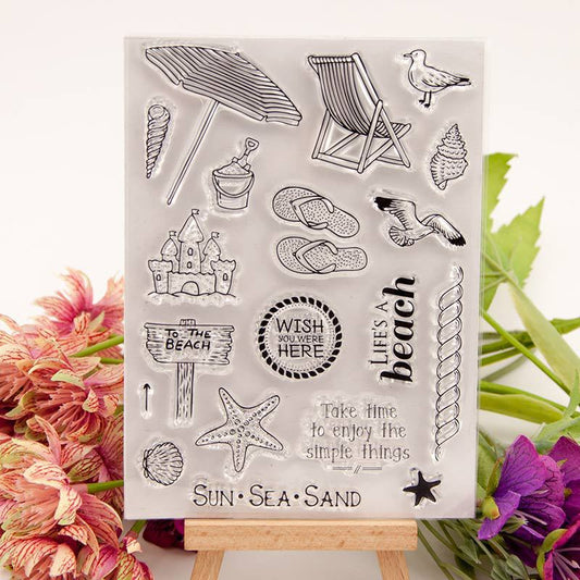 To the Beach Clear Stamps T1425