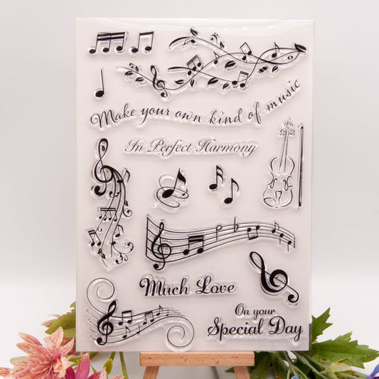 Musical Note Clear Stamps T1732