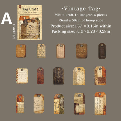 Tag Craft Sticker 15pcs