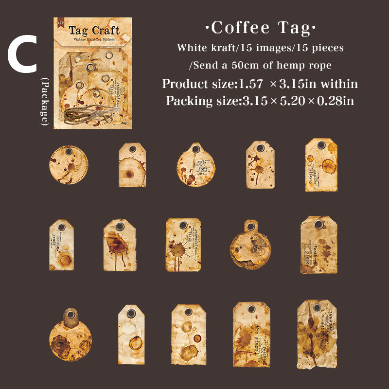Tag Craft Sticker 15pcs