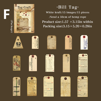 Tag Craft Sticker 15pcs