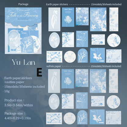 Talk to The Flowers Pack 30pcs