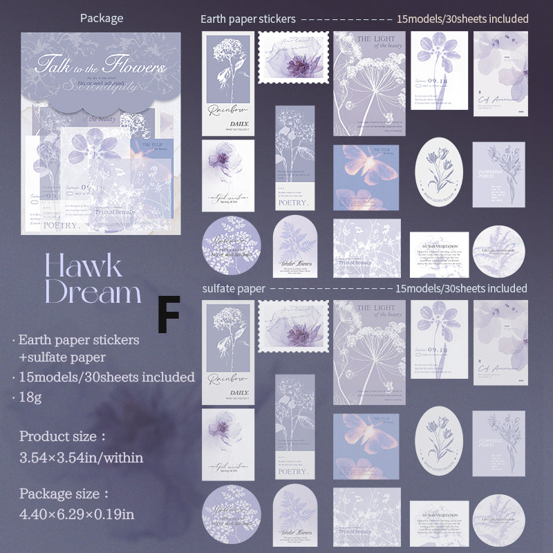 Talk to The Flowers Pack 30pcs