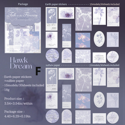 Talk to The Flowers Pack 30pcs