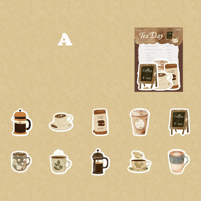 Tea Day Sticker 30pcs