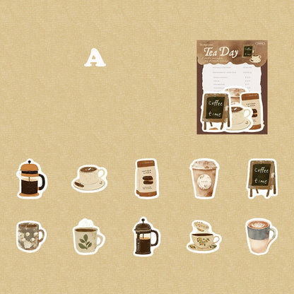 Tea Day Sticker 30pcs