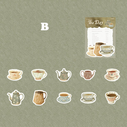 Tea Day Sticker 30pcs