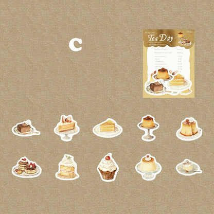 Tea Day Sticker 30pcs