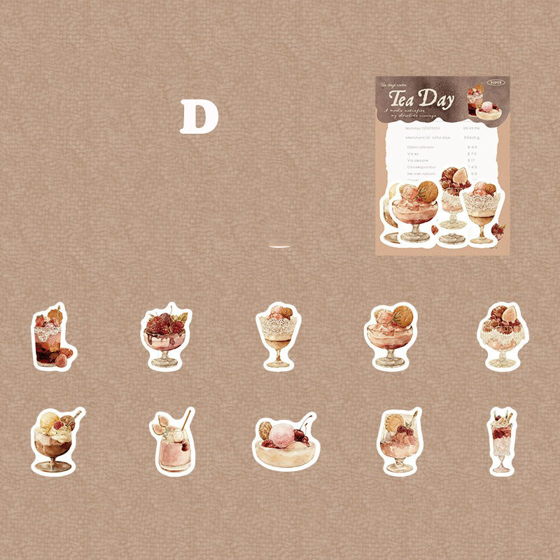 Tea Day Sticker 30pcs