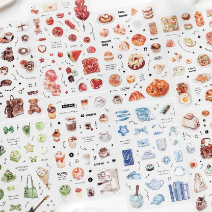 Tea Time Sticker 4pcs