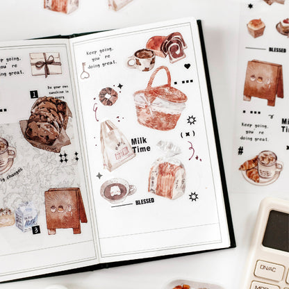 Tea Time Sticker 4pcs