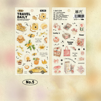 Tea Time Sticker 4pcs