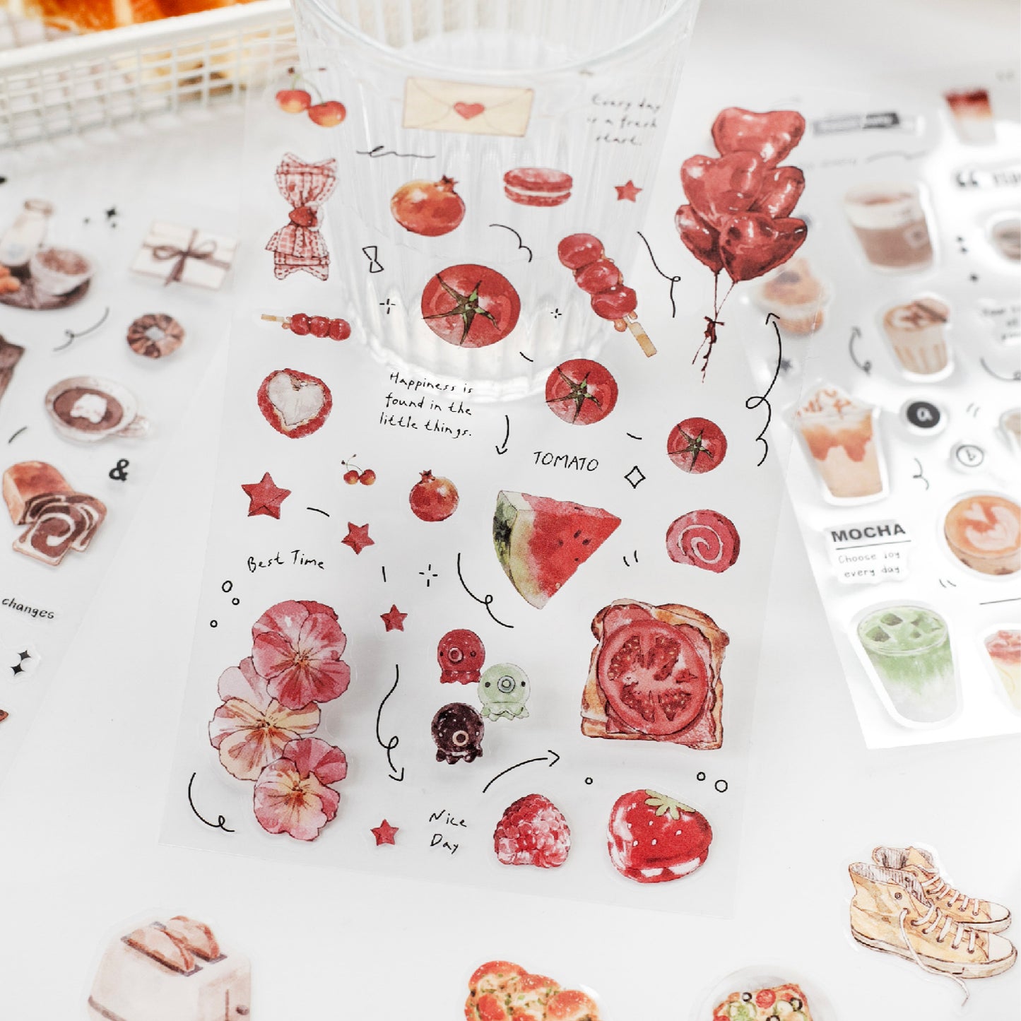 Tea Time Sticker 4pcs