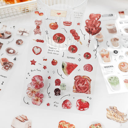 Tea Time Sticker 4pcs