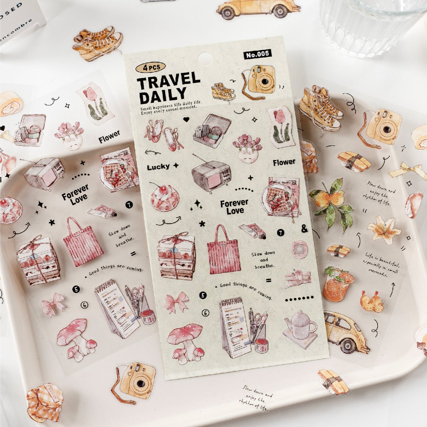 Tea Time Sticker 4pcs
