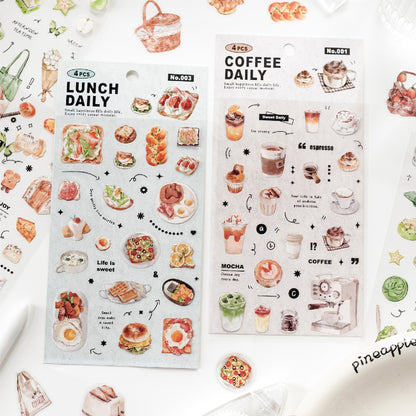 Tea Time Sticker 4pcs
