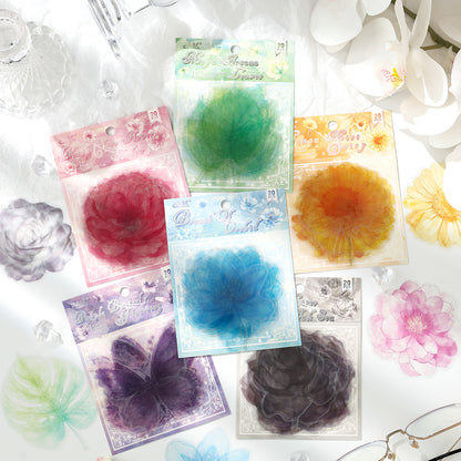 Tender Flower Attendant Sticker 20pcs