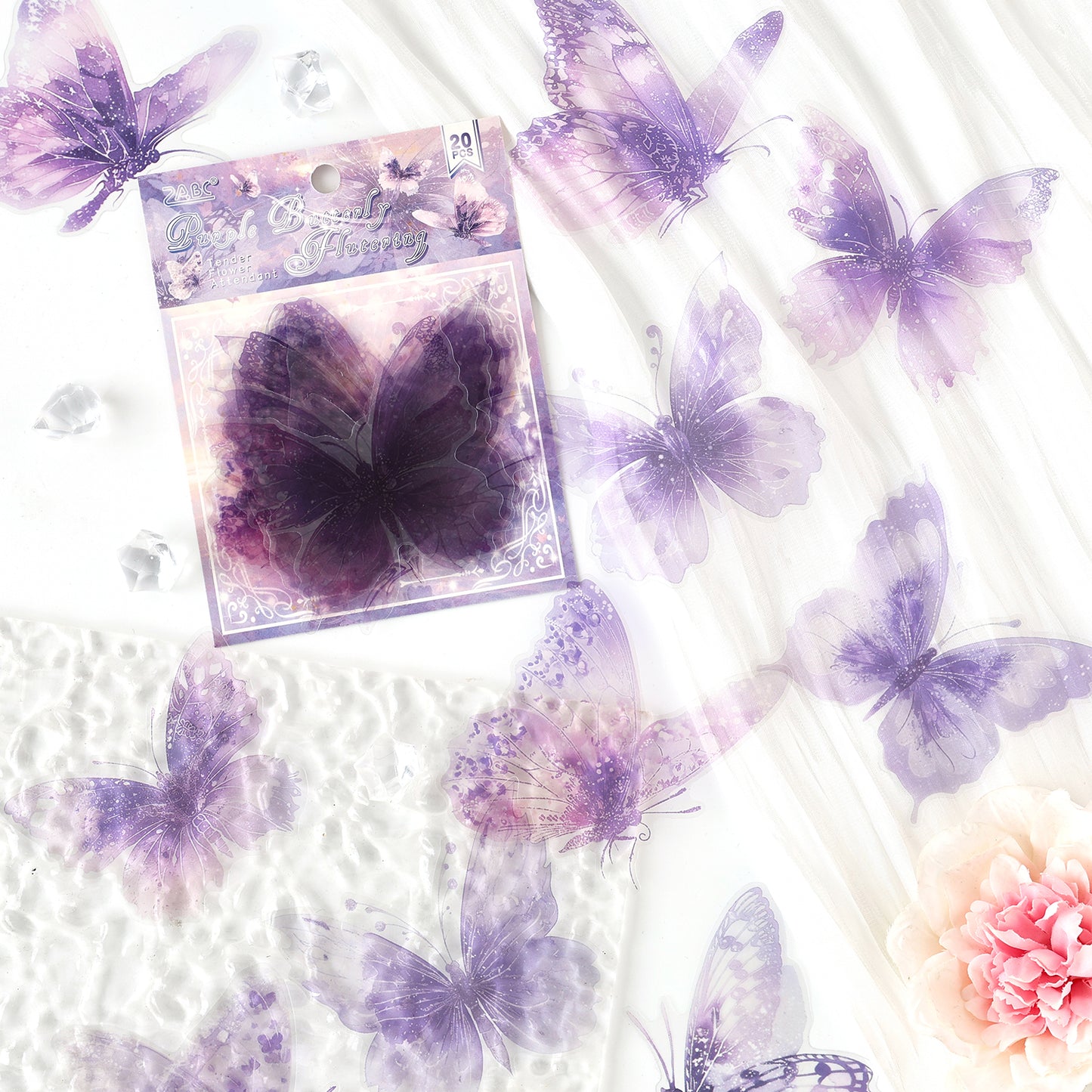 Tender Flower Attendant Sticker 20pcs