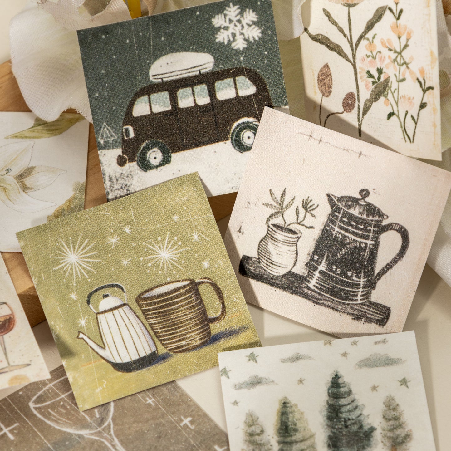 Textured teinkes Sticker 40pcs