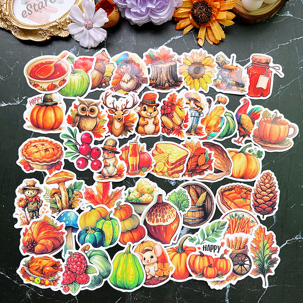 Thanksgiving Stickers 50pcs