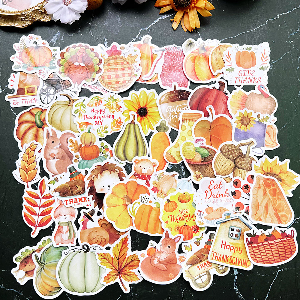 Thanksgiving Stickers 50pcs