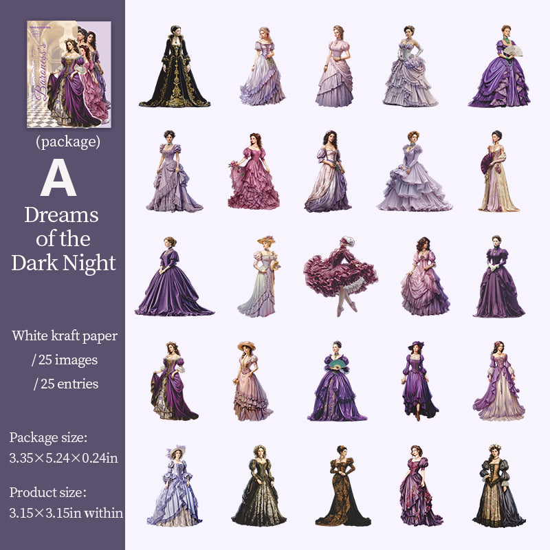 The Baroness's Wardrobe Sticker 25pcs