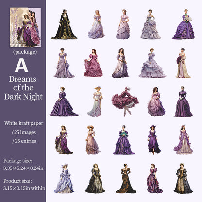 The Baroness's Wardrobe Sticker 25pcs